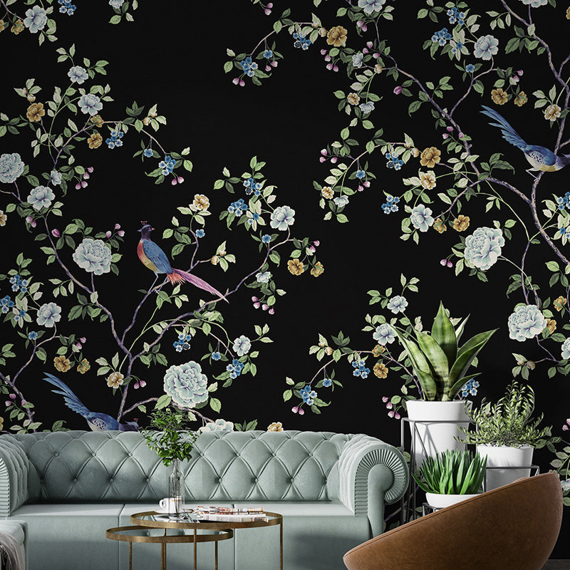 Chinoiserie Songbird Wallpaper