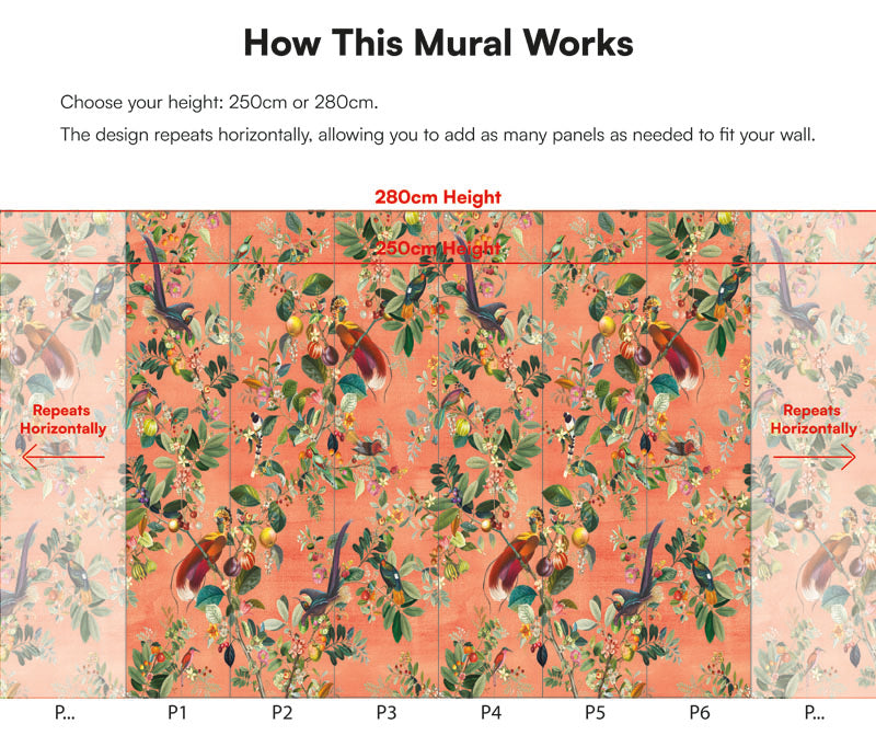 Paradise Orchard Chinoiserie Wallpaper