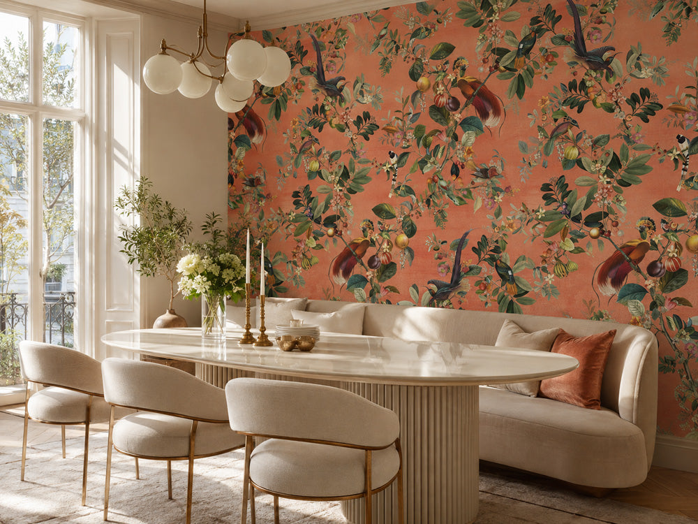 Paradise Orchard Chinoiserie Wallpaper