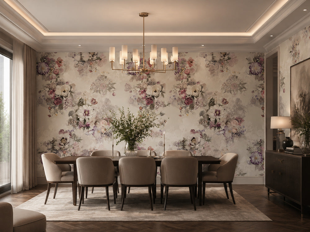 Ethereal Bouquet Floral Wallpaper