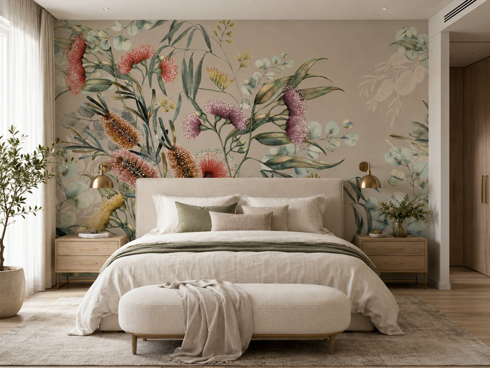 Native Bottlebrush Wallpaper Mural