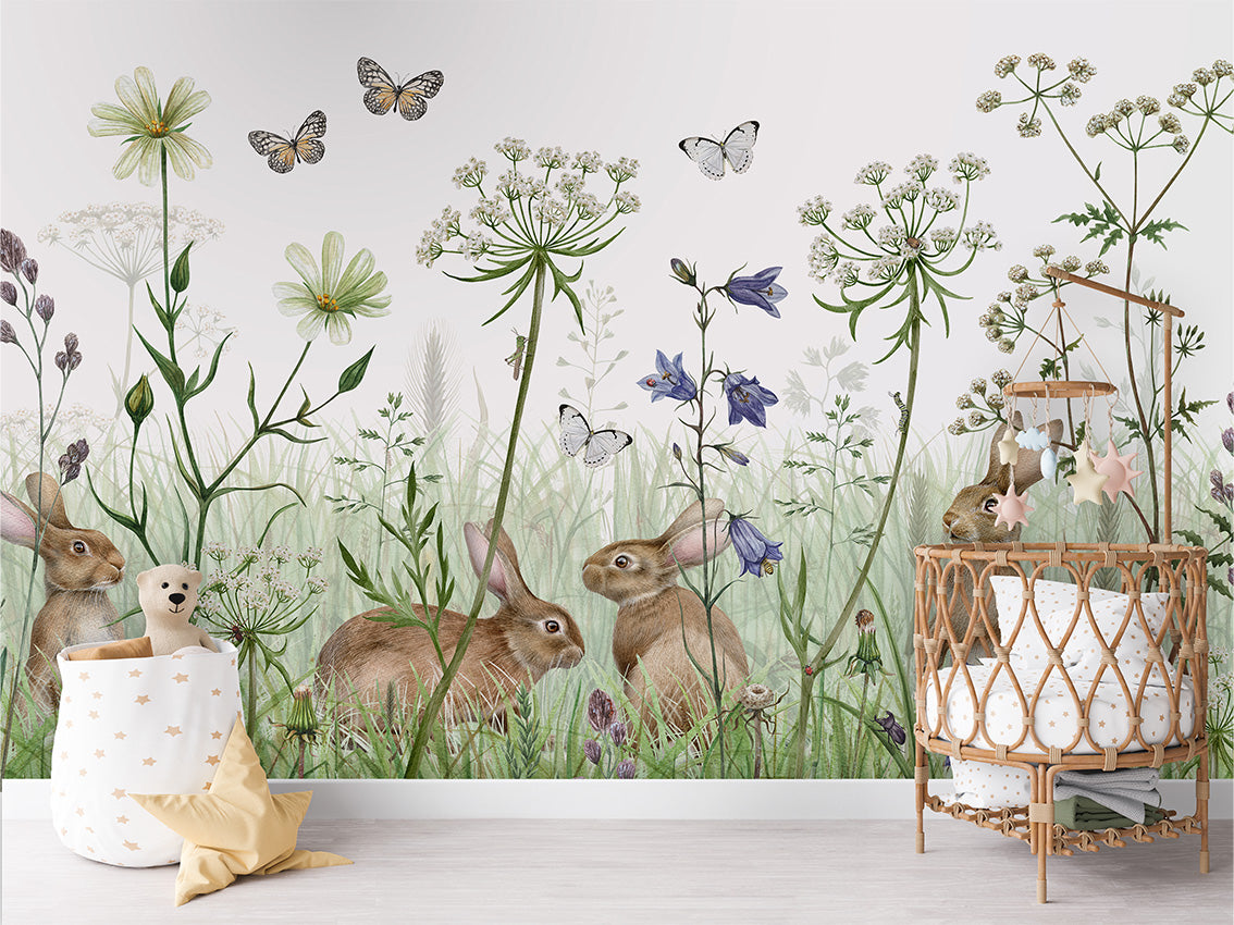 In the Undergrowth Wallpaper Mural