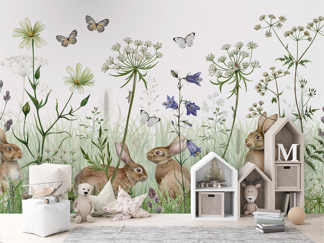 In the Undergrowth Wallpaper Mural