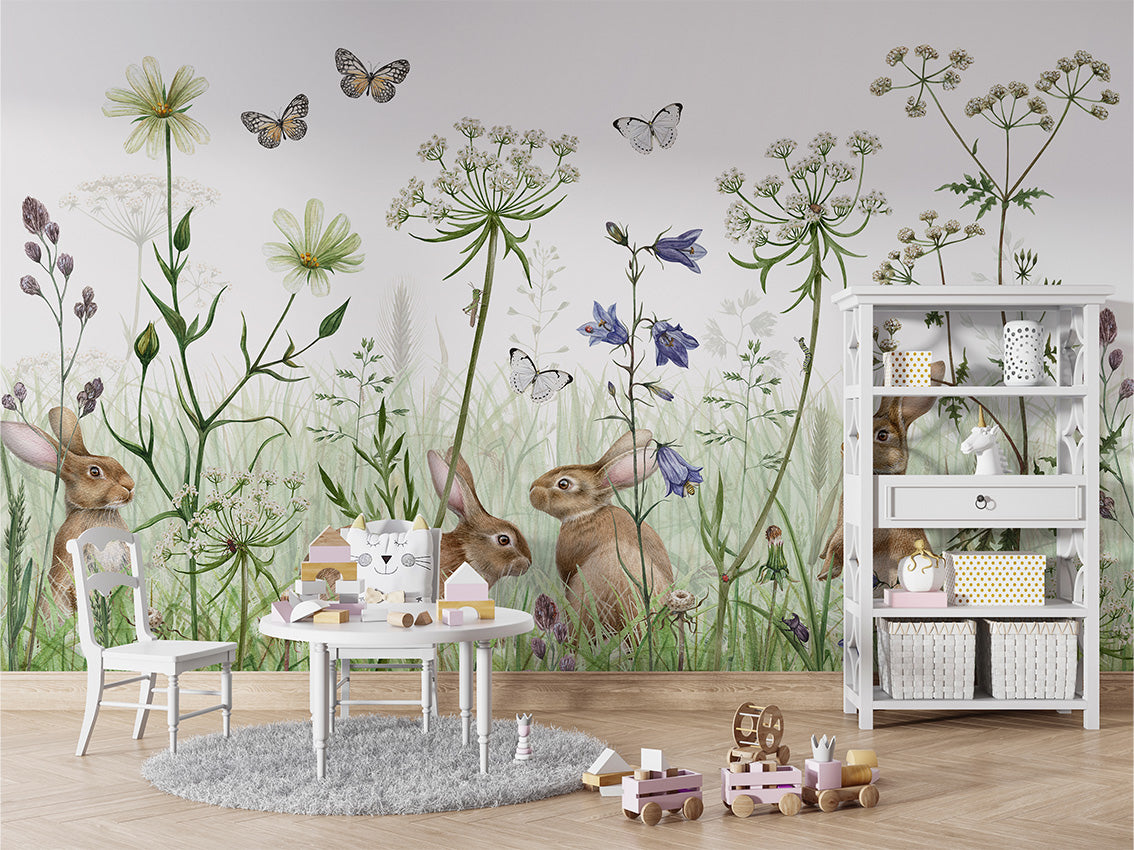 In the Undergrowth Wallpaper Mural