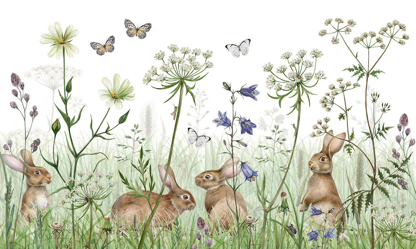 In the Undergrowth Wallpaper Mural