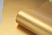 Satin Gold Brass Leaf Wallpaper Roll