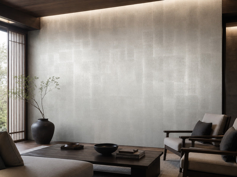 Matte Silver Leaf Wallpaper Roll
