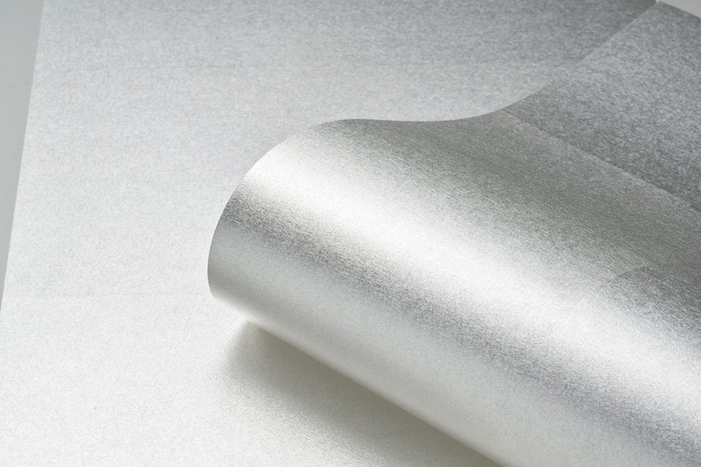 Matte Silver Leaf Wallpaper Roll