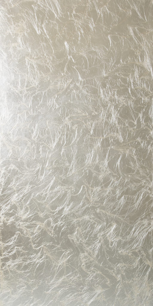 Pale Silver Leaf Wallpaper Roll