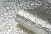 Crinkled Silver Leaf Wallpaper Roll