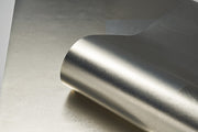 Soft Square Pewter Leaf Wallpaper Roll