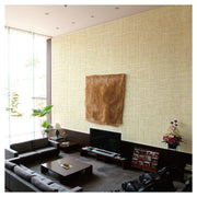 Grid Paper Weave Wallpaper Roll, handmade Japanese wallcovering by Tokiwa