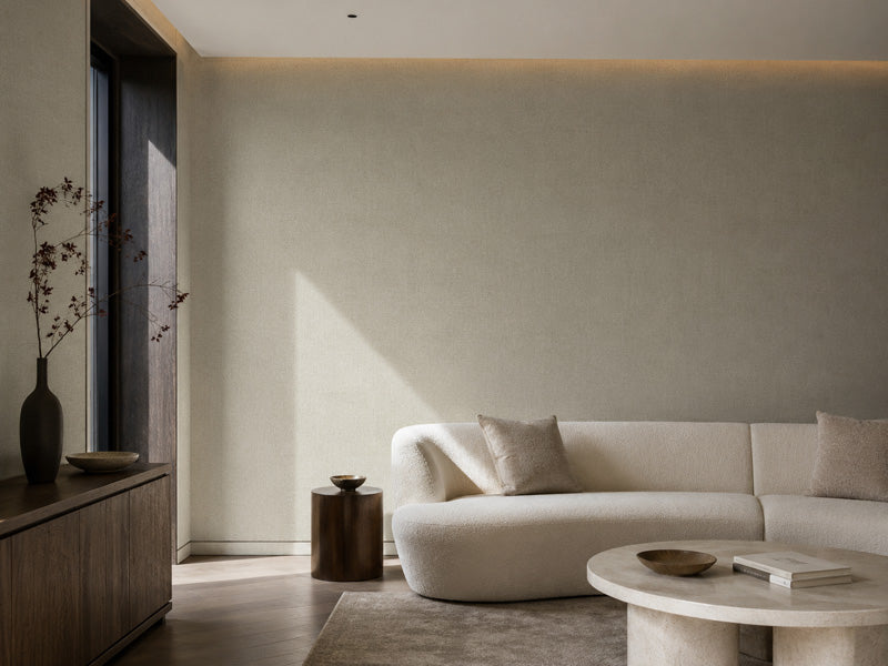 Earthen Paper Weave Wallpaper Roll, handmade Japanese wallcovering by Tokiwa