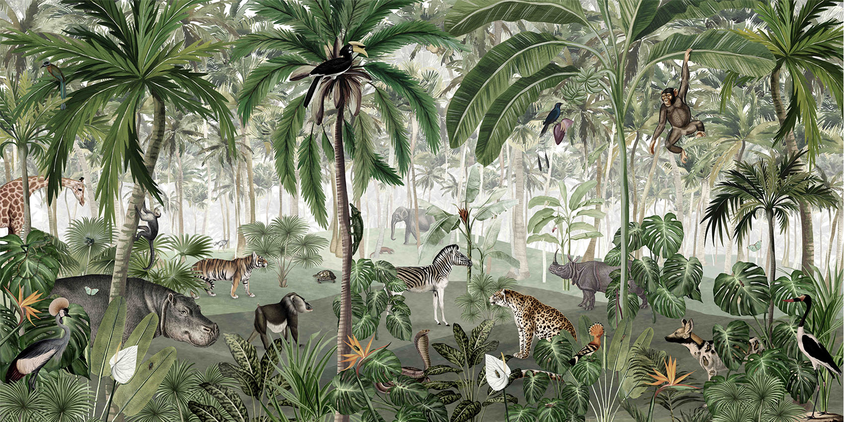 Jungle Lookbook Tropical Wallpaper Mural