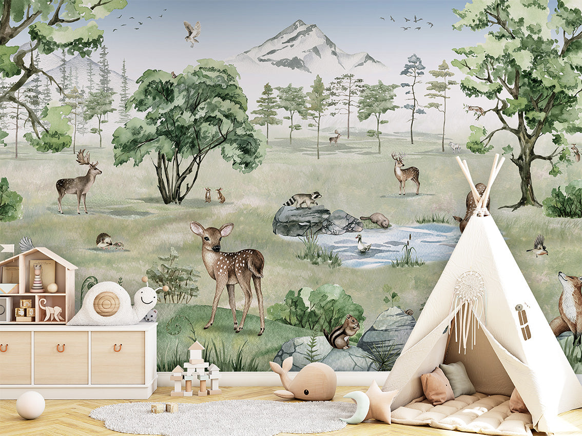 Forest Animals Wallpaper Mural