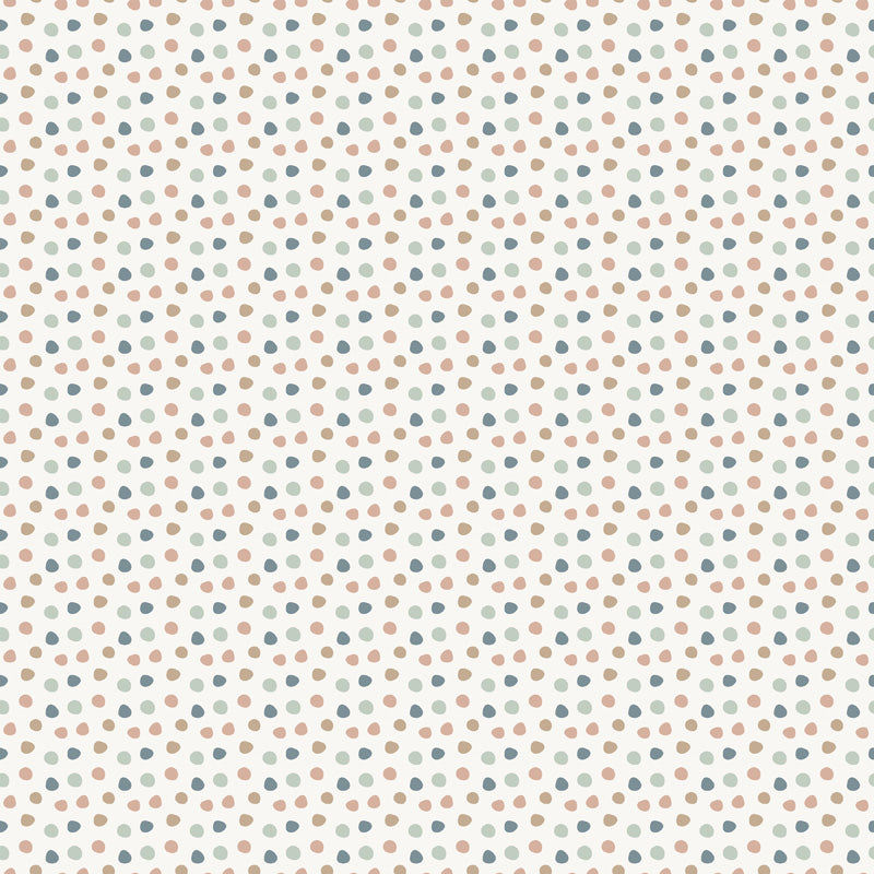 Soft Polka Dot Kids Wallpaper