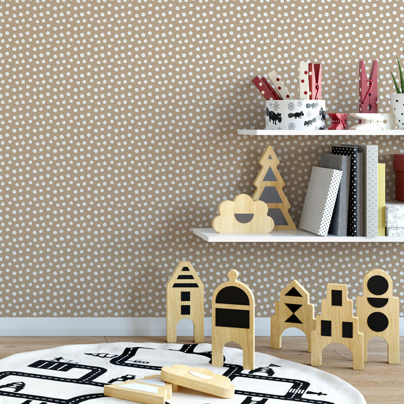 Soft Polka Dot Kids Wallpaper
