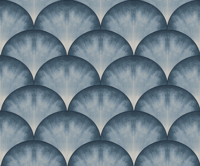 Textured Scallop Fan Wallpaper