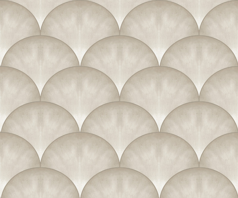 Textured Scallop Fan Wallpaper