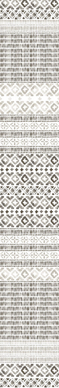 Ikat Border Stripe Wallpaper