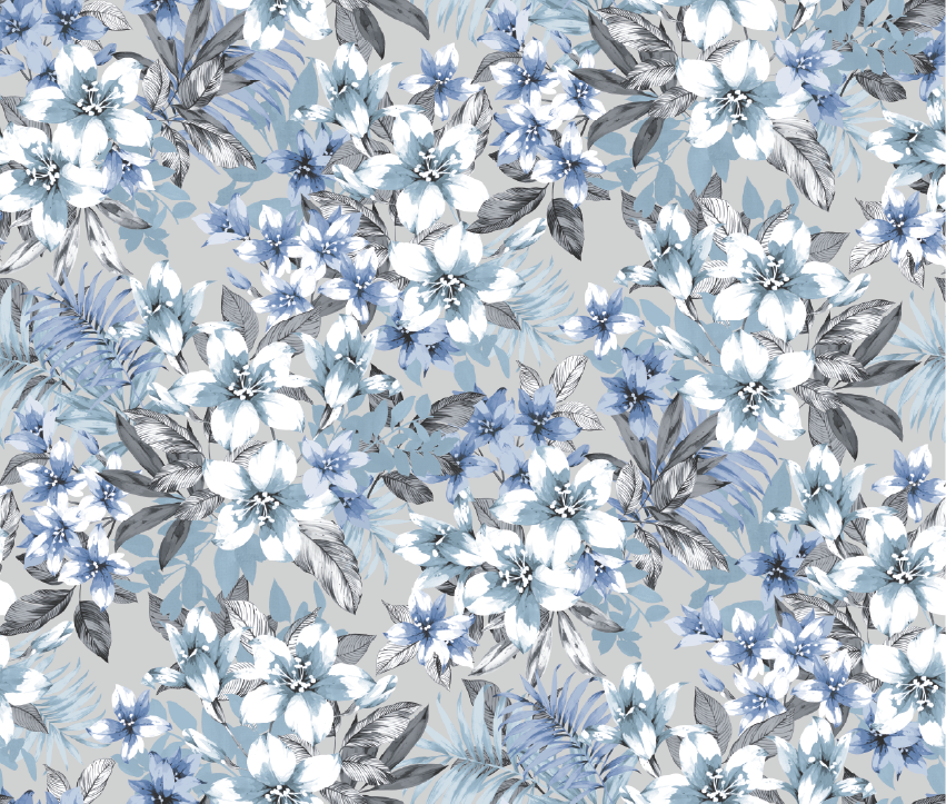 Blush Tropical Floral Wallpaper