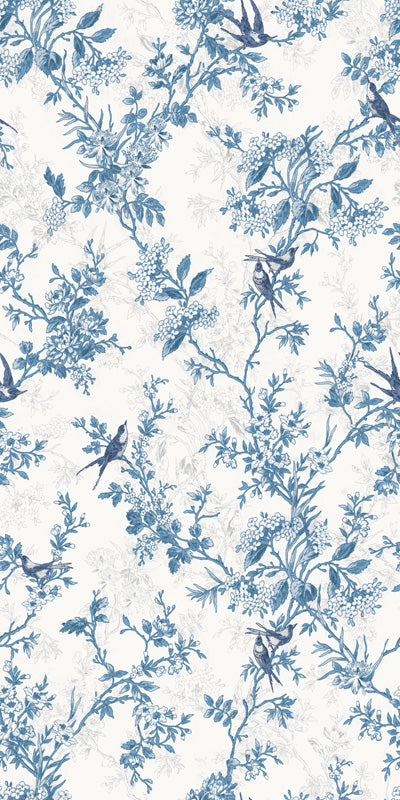 Botanical Toile Wallpaper