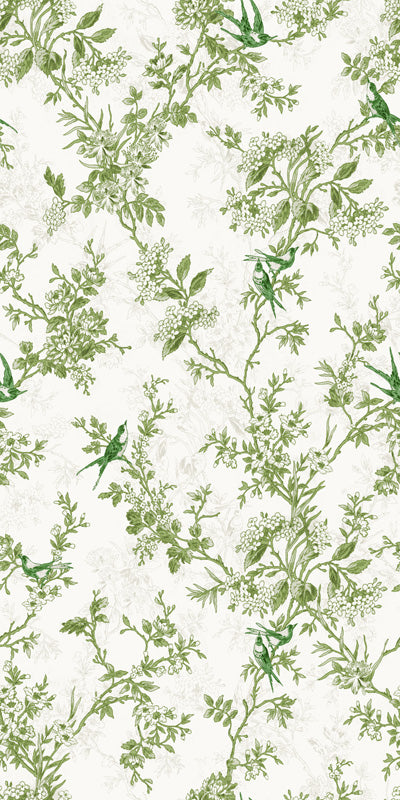 Botanical Toile Wallpaper