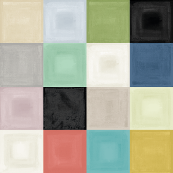 Colour Block Grid Wallpaper