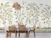 Lemon Tree Chinoiserie Wallpaper Mural