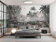 Leopard Landscape Tropical Jungle Wallpaper Mural