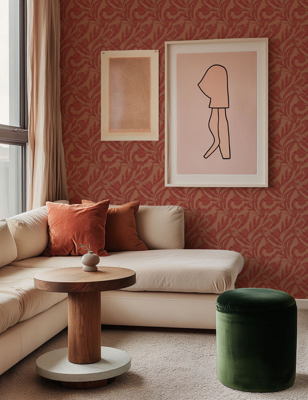 Willow Bloom Floral Wallpaper – Elegant Botanical Design