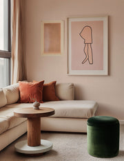 Rose Linea – Textured Wallpaper in Soft Pink