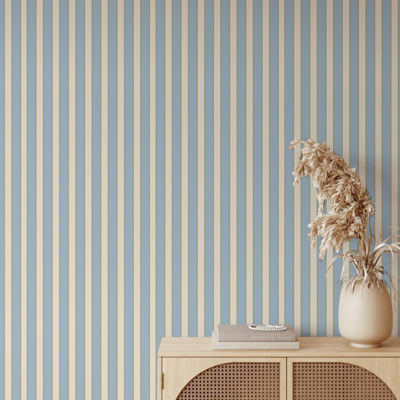 Harbour Stripe – Classic Striped Wallpaper in Soft Neutrals