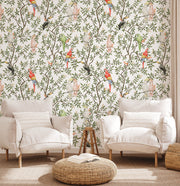 Parrot Grove – Tropical Wallpaper