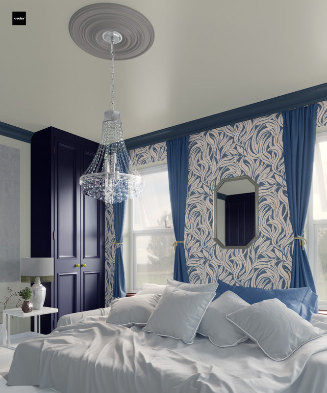 Soft Wave Botanical Wallpaper