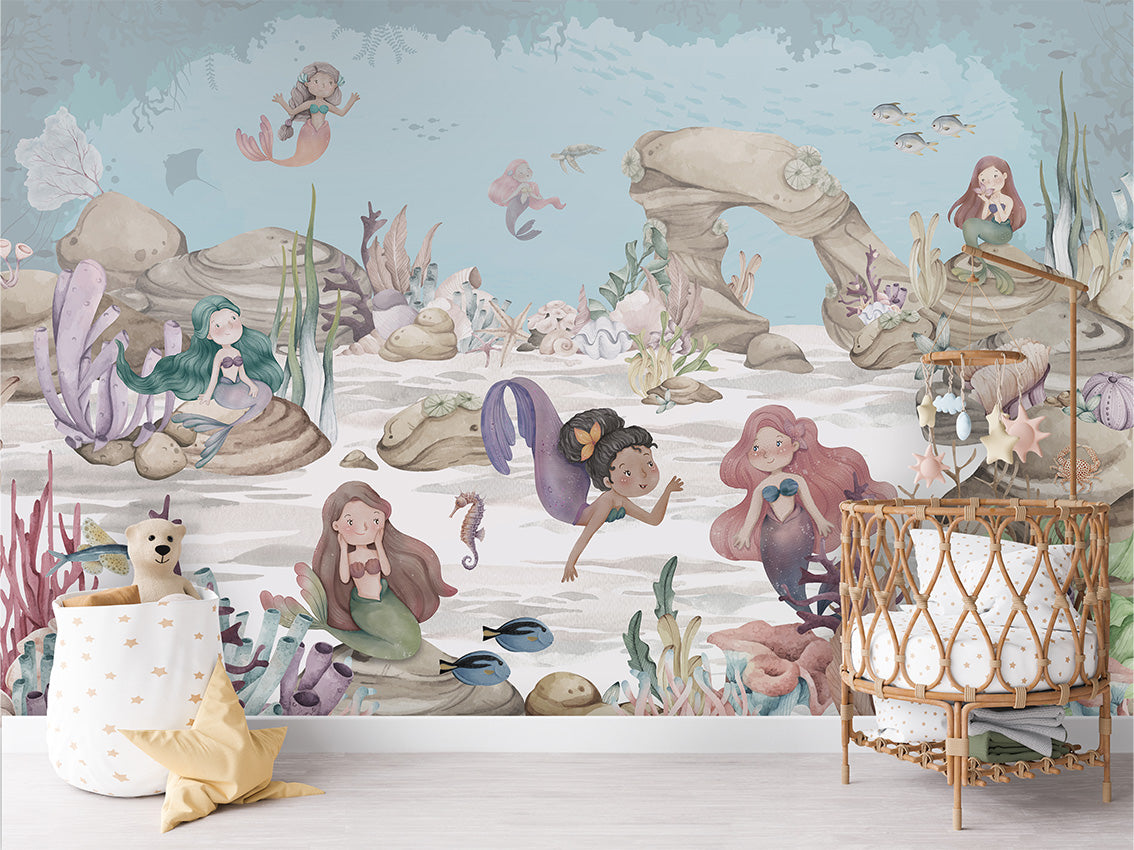 Mermaid Miracles Wallpaper Mural
