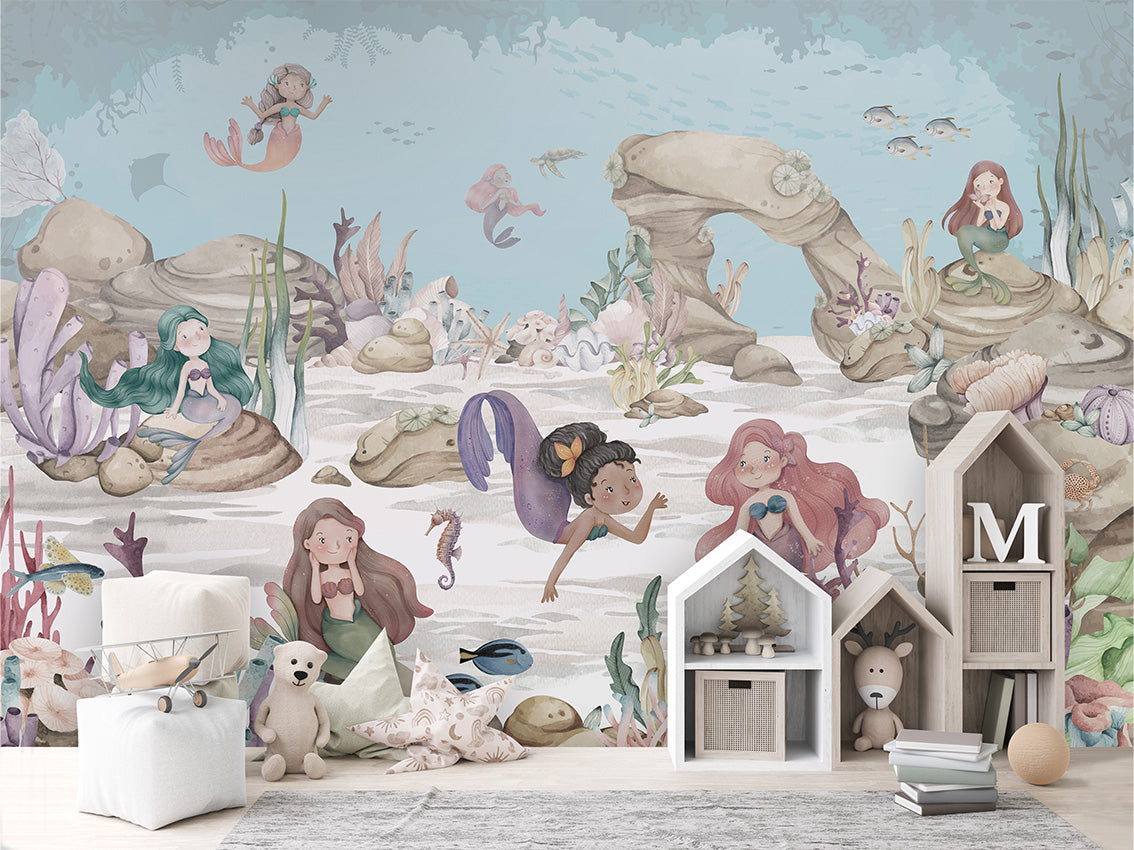 Mermaid Miracles Wallpaper Mural