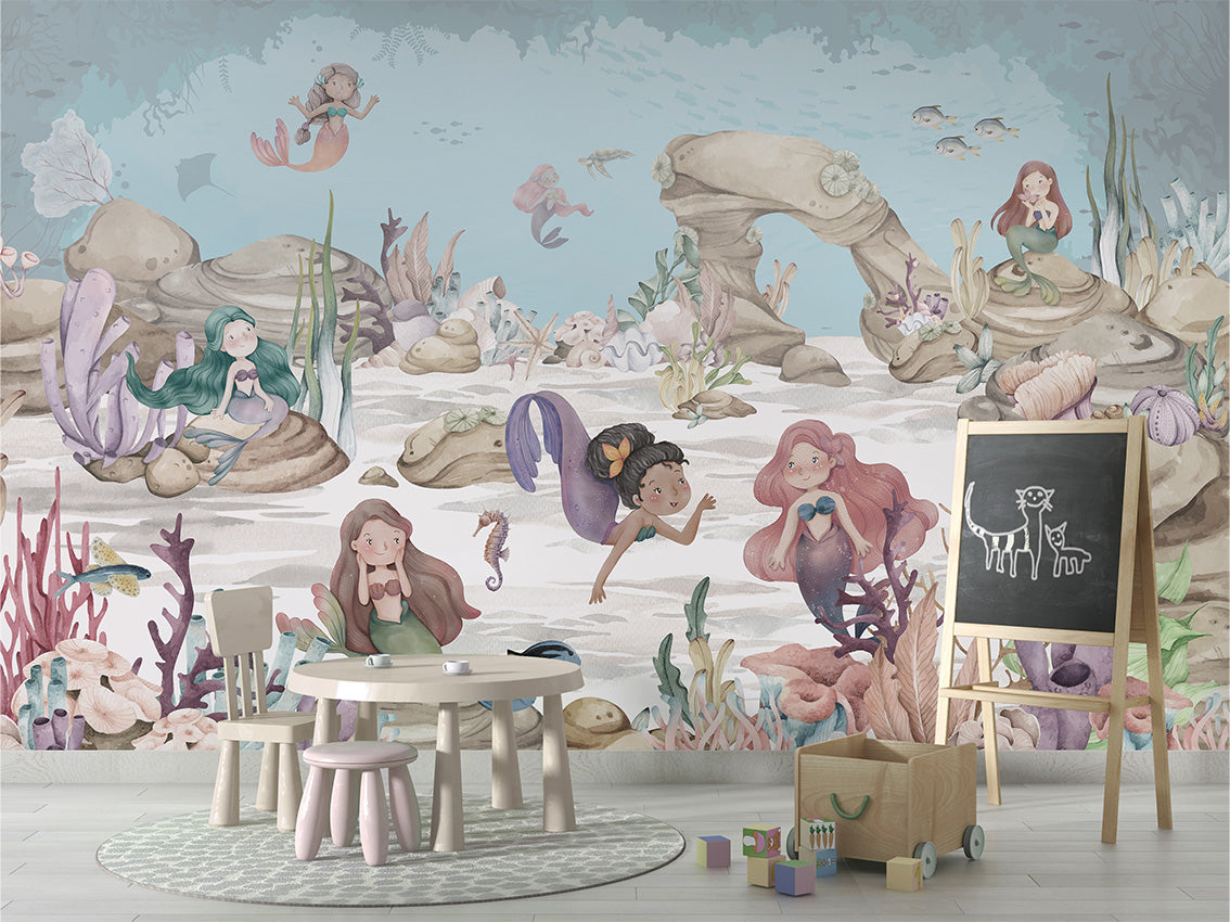 Mermaid Miracles Wallpaper Mural