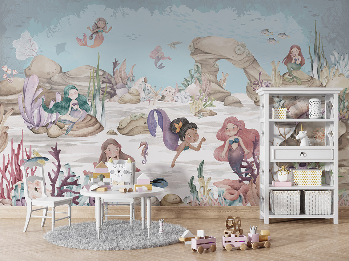 Mermaid Miracles Wallpaper Mural