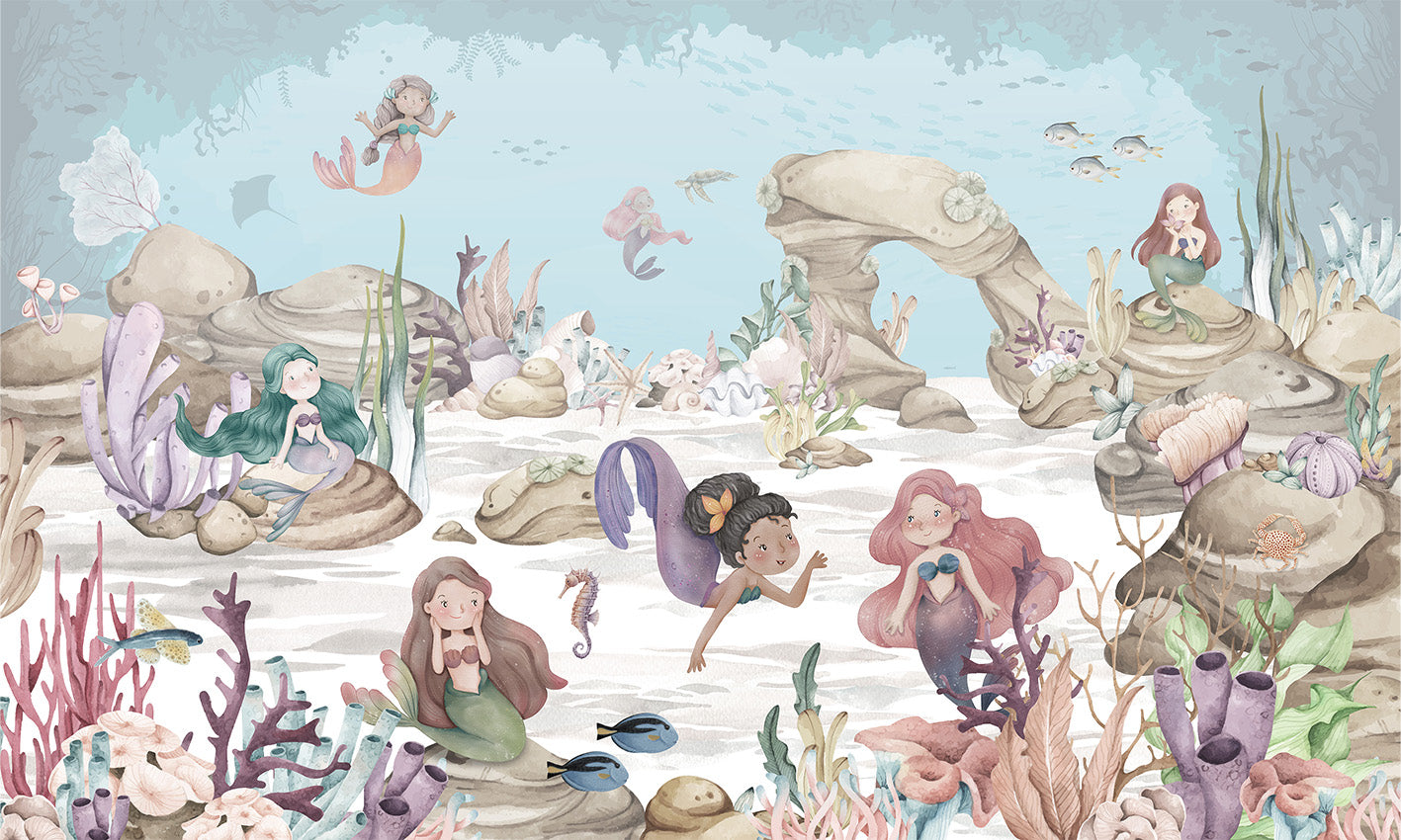Mermaid Miracles Wallpaper Mural