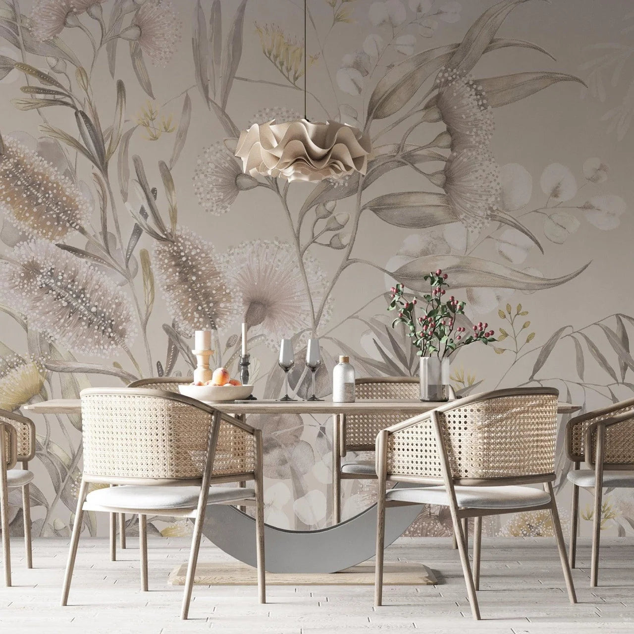 Native Bottlebrush Wallpaper Mural