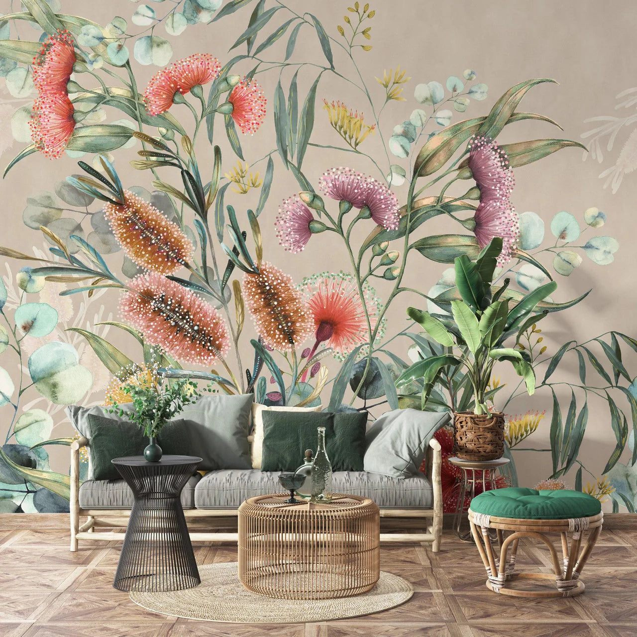 Native Bottlebrush Wallpaper Mural