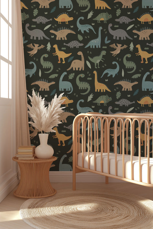 Friendly Dinosaur Kids Wallpaper