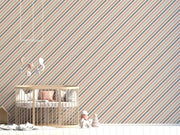 Diagonal Soft Stripe – Classic Wallpaper in Neutral Tones