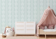 Regency Stripe Damask – Classic Wallpaper in Soft Neutrals