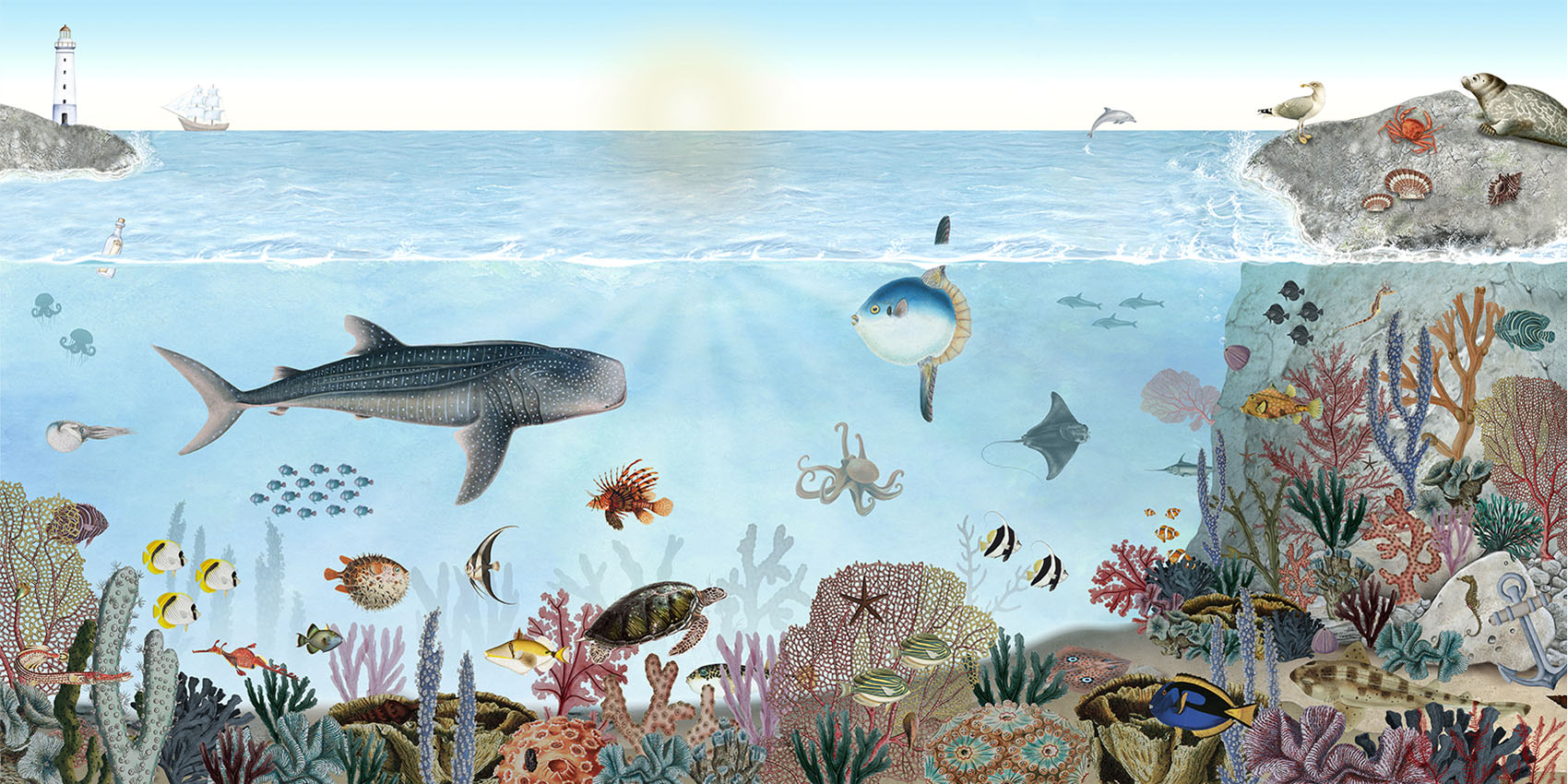 Ocean Lookbook Coastal Wallpaper Mural