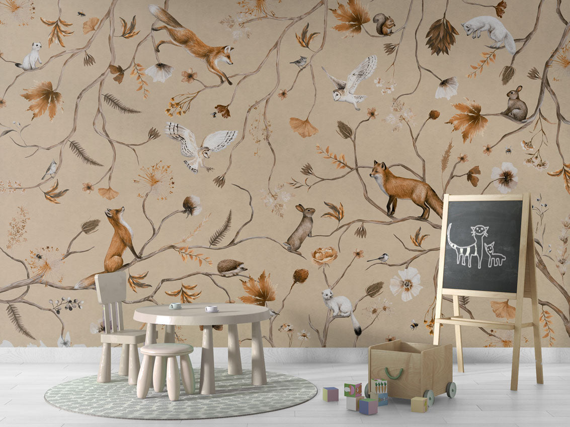 Playful Forest Wallpaper