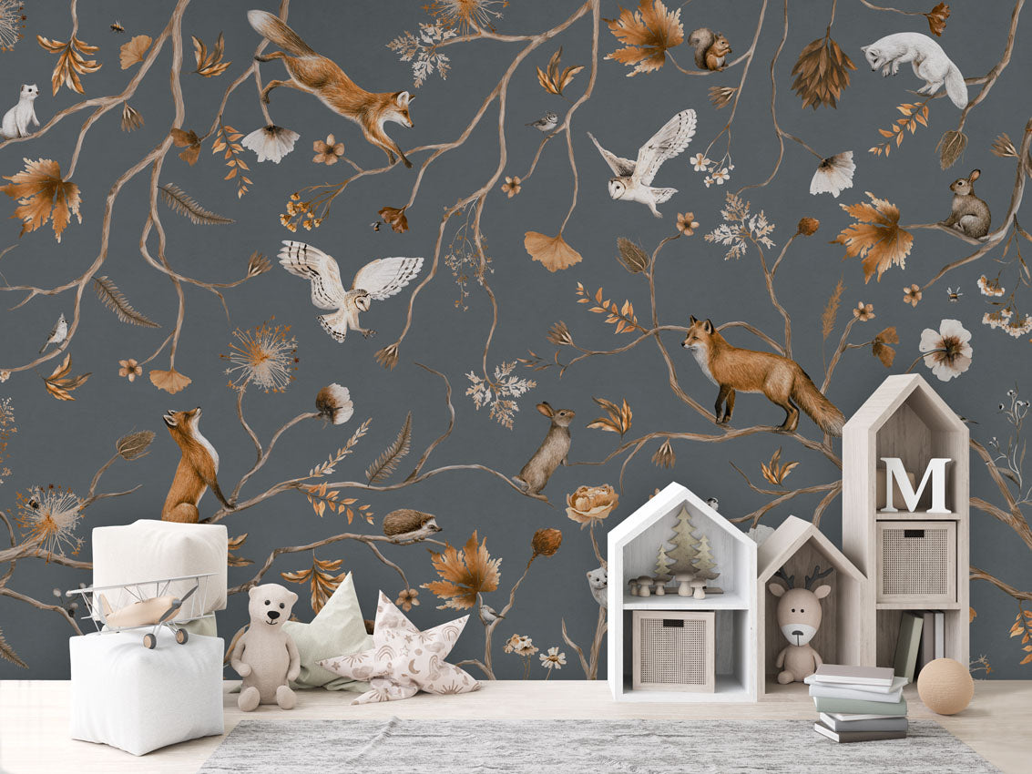 Playful Forest Wallpaper