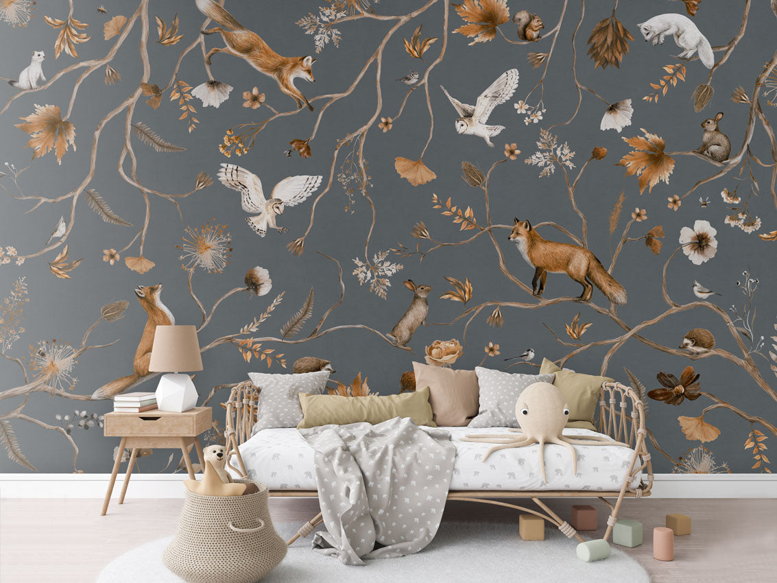 Playful Forest Wallpaper