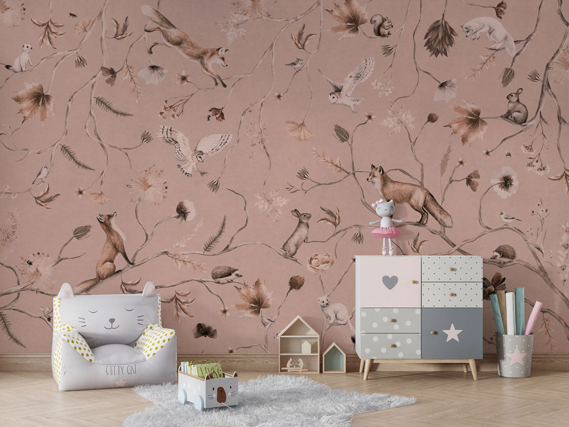 Playful Forest Wallpaper